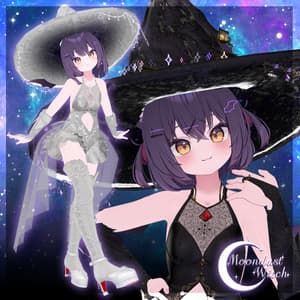 21アバター対応VRC向衣装 Moondust Witchムーンダスト・ウィッチ -(VRChat向け衣装) #mumu_shop