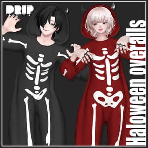 【複数アバター対応】Halloween overalls【VRChat想定】