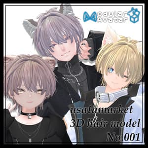 【3Ⅾヘアモデル】\ パッツン!! /【16アバター対応】