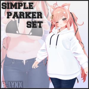 【4アバター対応】シンプルパーカーセット-Simple Parka Set-