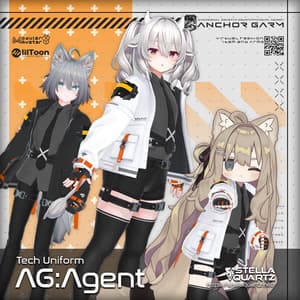 【アバター向け衣装3Dモデル】AG:Agent【テックユニフォーム】