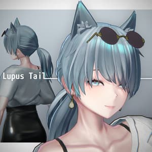 ヘア3Dモデル「ルプステール」【複数アバター対応】