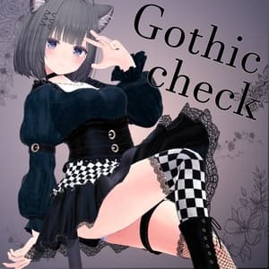 【15アバター対応】ゴシックチェック MA対応