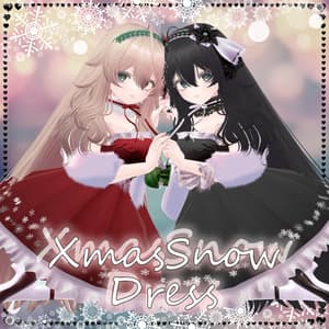 【複数アバター対応】XmasSnowDress