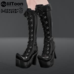 Sorceress Platform Long Boots