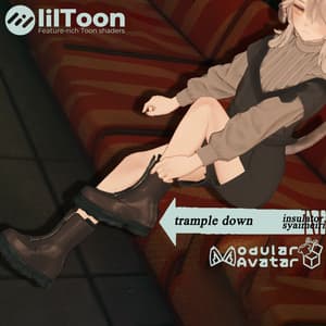 【VRChat想定】3D shoes 3アバター対応【trample down 】