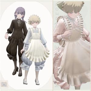 6アバター対応∴Morning FrillApron Set