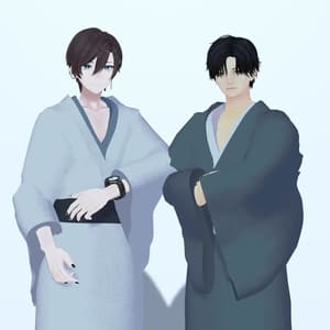 2アバター対応衣装「軽装 色無地」【碼希/涼舞対応】