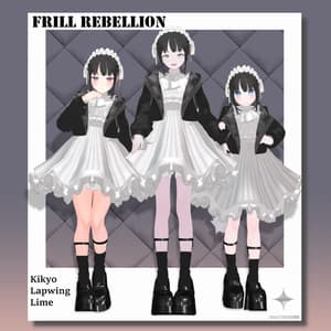 11アバター対応+首すげ替え用素体つき「FrillRebellion」【桔梗/Lapwing/ライム/マヌカ/瑞希/萌/セレスティア/森羅/龍のヨルちゃん/ゾメちゃん/イェギ、ユリウス対応】