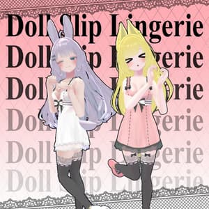 【VRChat】 Leefa & Lunalitt専用 「Doll Slip Lingerie」