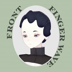 【VRC対応ヘア】Finger Wave フィンガーウェーブ