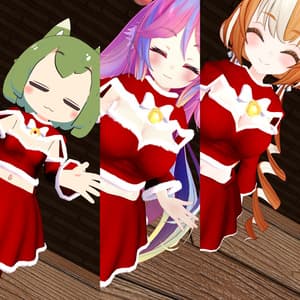まりも・伊奈波かや・御咲ライネ対応 サンタ風衣装2024