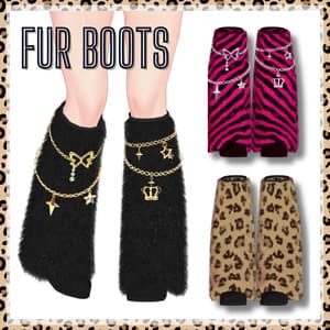 🌺Fur Boots☆MA対応【森羅・マヌカ・桔梗・凪夜瑠璃・まめふれんず・累惟】