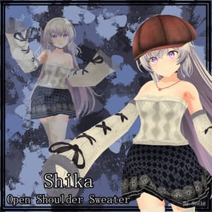 【しいか用】例のセーターC型 - Open Shoulder Sweater - for Shika