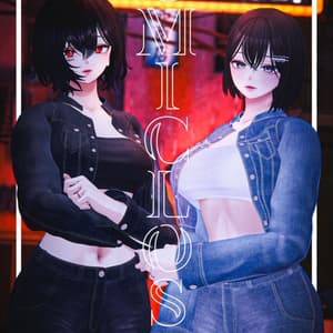 【PB】【10アバター対応】 Denim Jacket 【VRChat想定】
