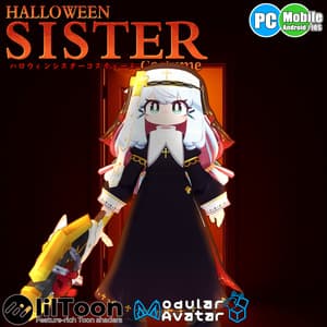 【34アバター対応】ハロウィンシスター衣装【衣装】
