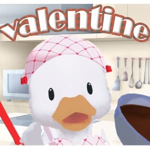 バレンタインエプロン