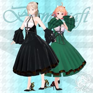 《VRC複数アバター対応》frill dress