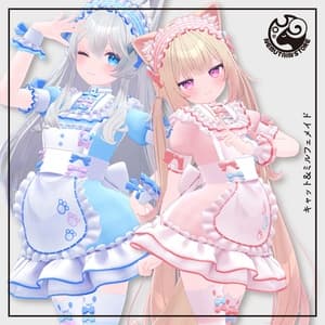 【複数アバター対応・衣装】キャット&ミルフェメイド v2.33