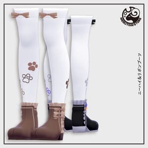 【複数アバター対応・小物】ニーハイ&リボンブーツ v1.44