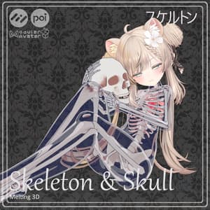 Skeleton and skull for 32 avatars