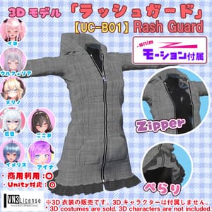 ★ BLACK FRIDAY Sale ★ラッシュガード(UC-B01)【モーション無料版配布中】