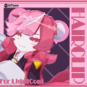 【VRC】HAIRCLIP【LiddiCoat専用】