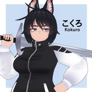 VRchat向けオリジナル3Dモデル 「こくろ」