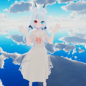 【こまどアバター専用】アニバーサリードレス【Unity2019対応】