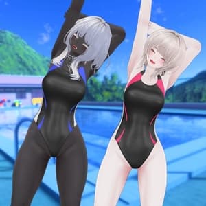 【仙猫_豺狼対応】競泳水着とスク水【MA設定済み】v1.0