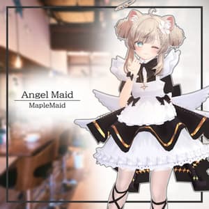 天使メイド【複数アバター対応】【VRChat用衣装】