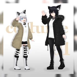 【3Dコスチューム】01 モッズコート&インナー