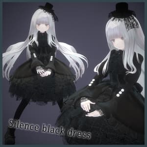 ~ブラックフライデーセール中~Silence black dress (複数アバター対応)