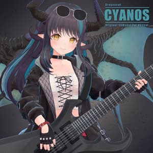 【オリジナル3Dモデル】 ドラゴニュート・シアノス