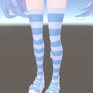 あのめあちゃん用 オーバーニーソックス左右揃えFBXデータ