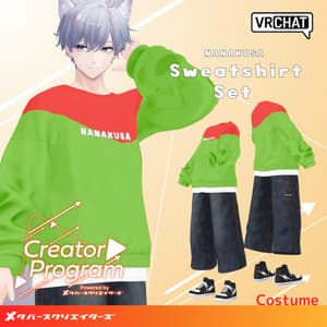 NANAKUSA Sweatshirt Set - VRChat Men's Clothing / CP6