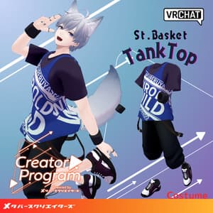 St Basket Tanktop Street Fit - VRChat Men's Clothing / CP5