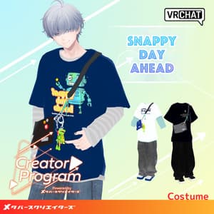 SnappyDayAhead Casual T-shirt & Jeans set - VRChat Men's Clothing / CP9