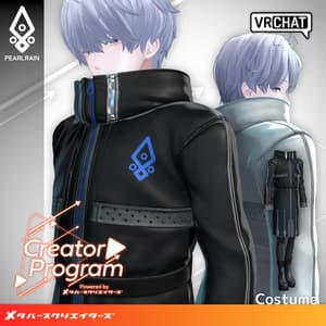 Pearl Rain Tech Coat - VRChat Men's Clothing / CP8