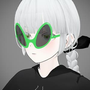 【Grus対応】エイリアンサングラス【3Dモデル】