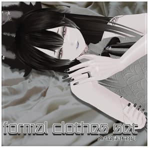 【繋_KEI】formal clothes+nail+αSET/bunny衣装追加【MA対応/2025新素体対応+PB/Collider設定済】/ZEPTO002