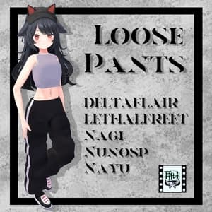 【VRChat想定】Loose Pants-セミ対応10アバター-