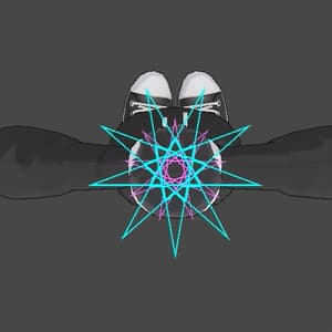 【VRC想定】九芒星ヘイロー (無料)