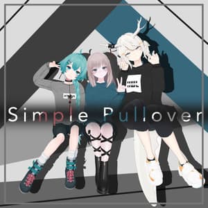 【VRCHAT想定3Dモデル】Simple Pullover【3アバター対応】 #KoiWasLie