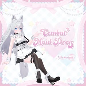 『CombatMaidDress コンバットメイドドレス』複数アバター対応衣装